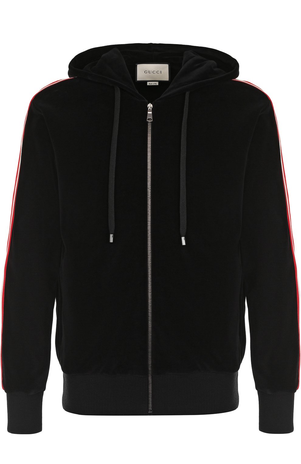 Хлопковая толстовка на молнии с капюшоном GUCCI, арт. 527964/X9V07, фото 1