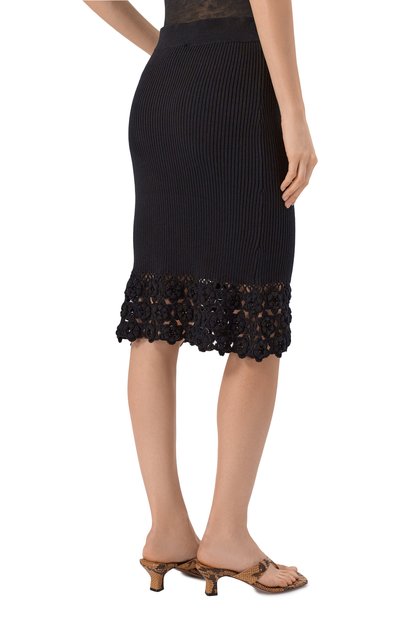 Хлопковая юбка GANNI, арт. A1090204, фото 4