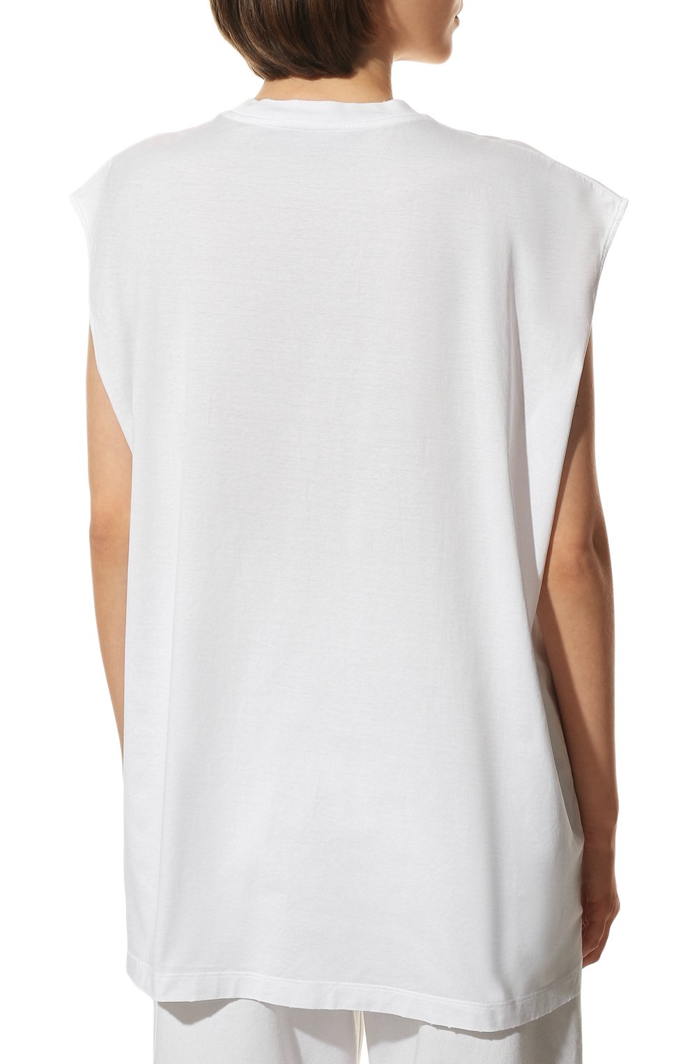 Хлопковая футболка PRADA, арт. 3556A-1Y98-F0009-212, фото 4