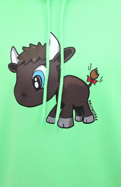 Хлопковое худи BALENCIAGA, арт. 578135/TJVE6, фото 5