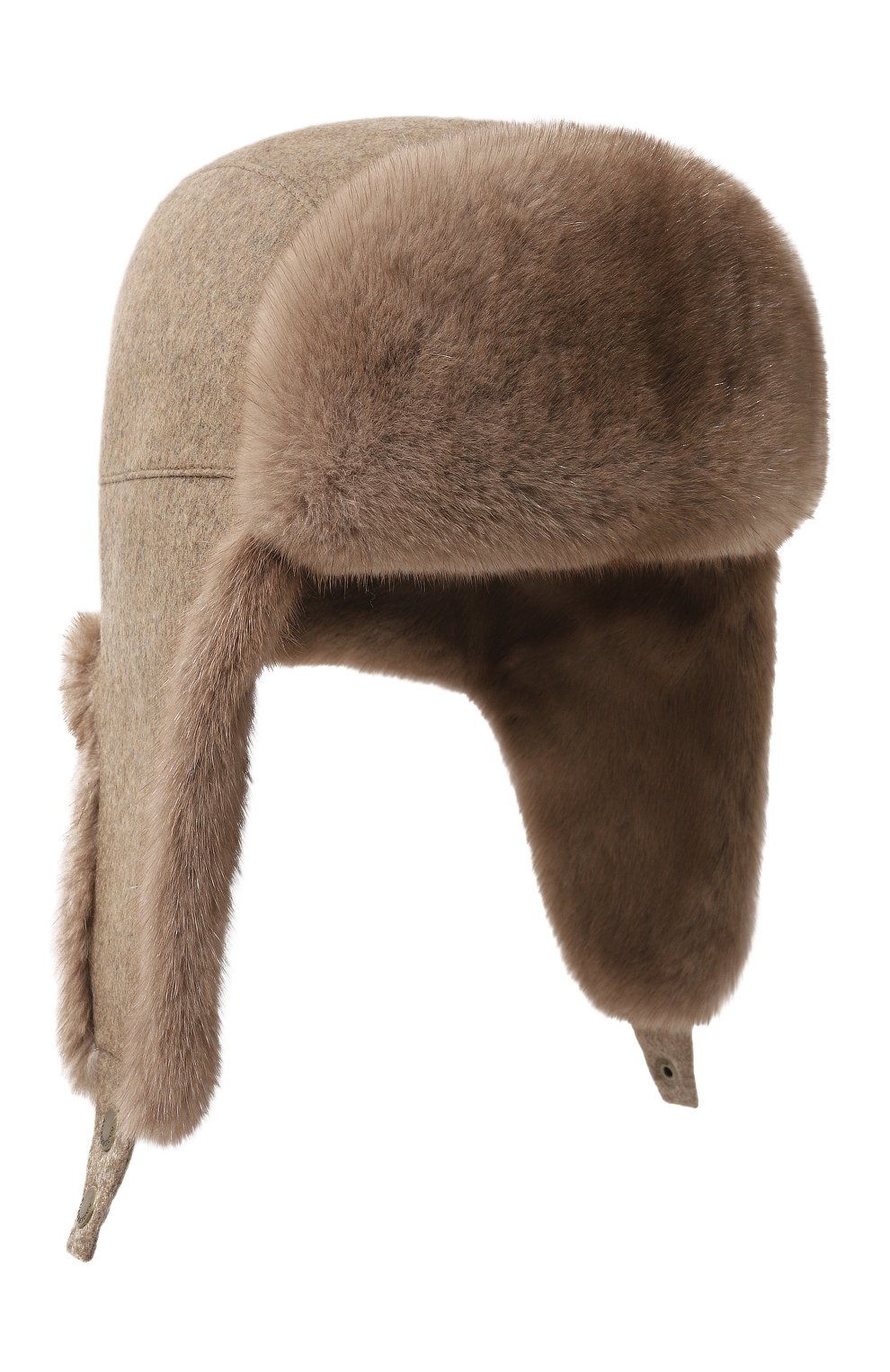 Шерстяная шапка-ушанка с мехом норки VICTORIA KUSENKOVA, арт. 339101945159, фото 1