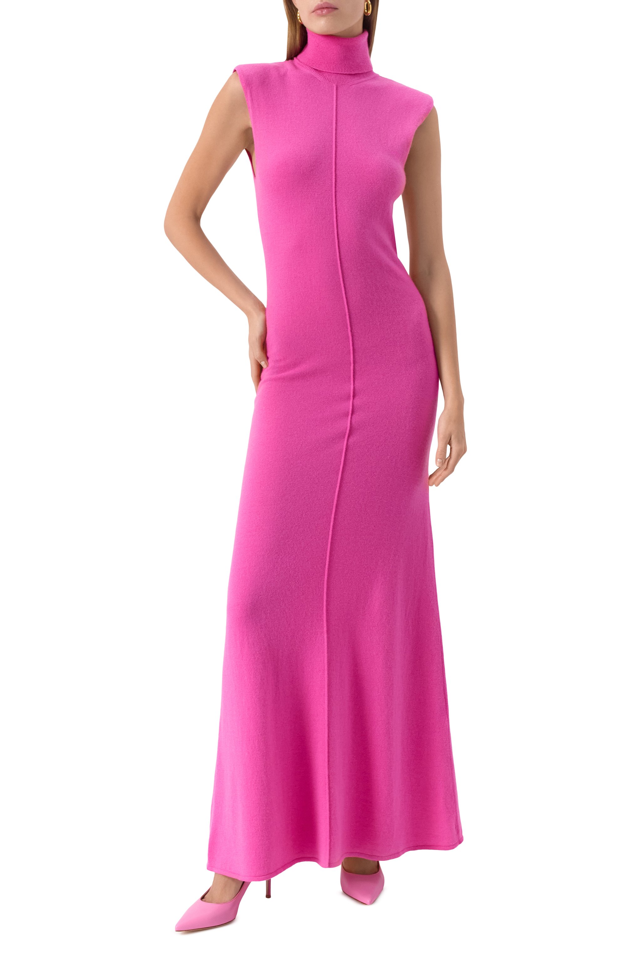 Платье из шерсти и кашемира ZEYNEP ARCAY фуксия цвета по цене 137500 руб., арт. RS25DR16, фото 2 Платье из шерсти и кашемира ZEYNEP ARCAY, арт. RS25DR16, фото 2