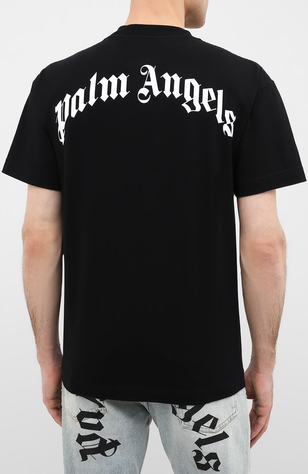 Хлопковая футболка PALM ANGELS, арт. PMAA001E20JER0131055, фото 4