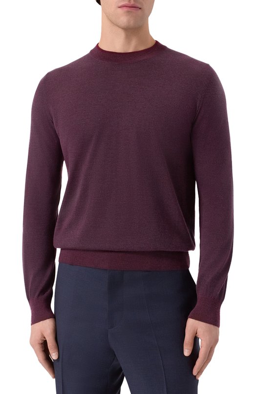 Джемпер из кашемира и шелка Zilli KHMN01M0342VMIC03 Бордовый  KHMN01M0342VMIC03 Фото 3