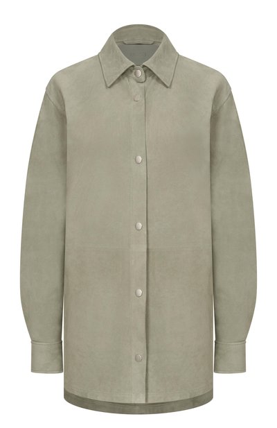 Женская замшевая рубашка MVST, арт. M26.2PW.L022 BIG SIZE/METIS SUEDE 0.4 MM