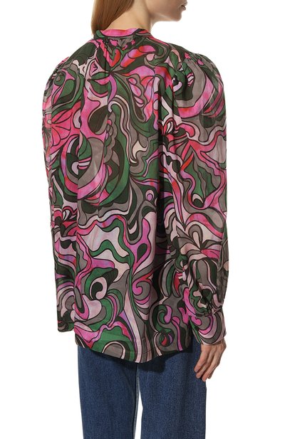 Хлопковая блузка DRIES VAN NOTEN разноцветного цвета по цене 79100 руб., арт. 222-030765-5072, фото 4 Хлопковая блузка DRIES VAN NOTEN, арт. 222-030765-5072, фото 4