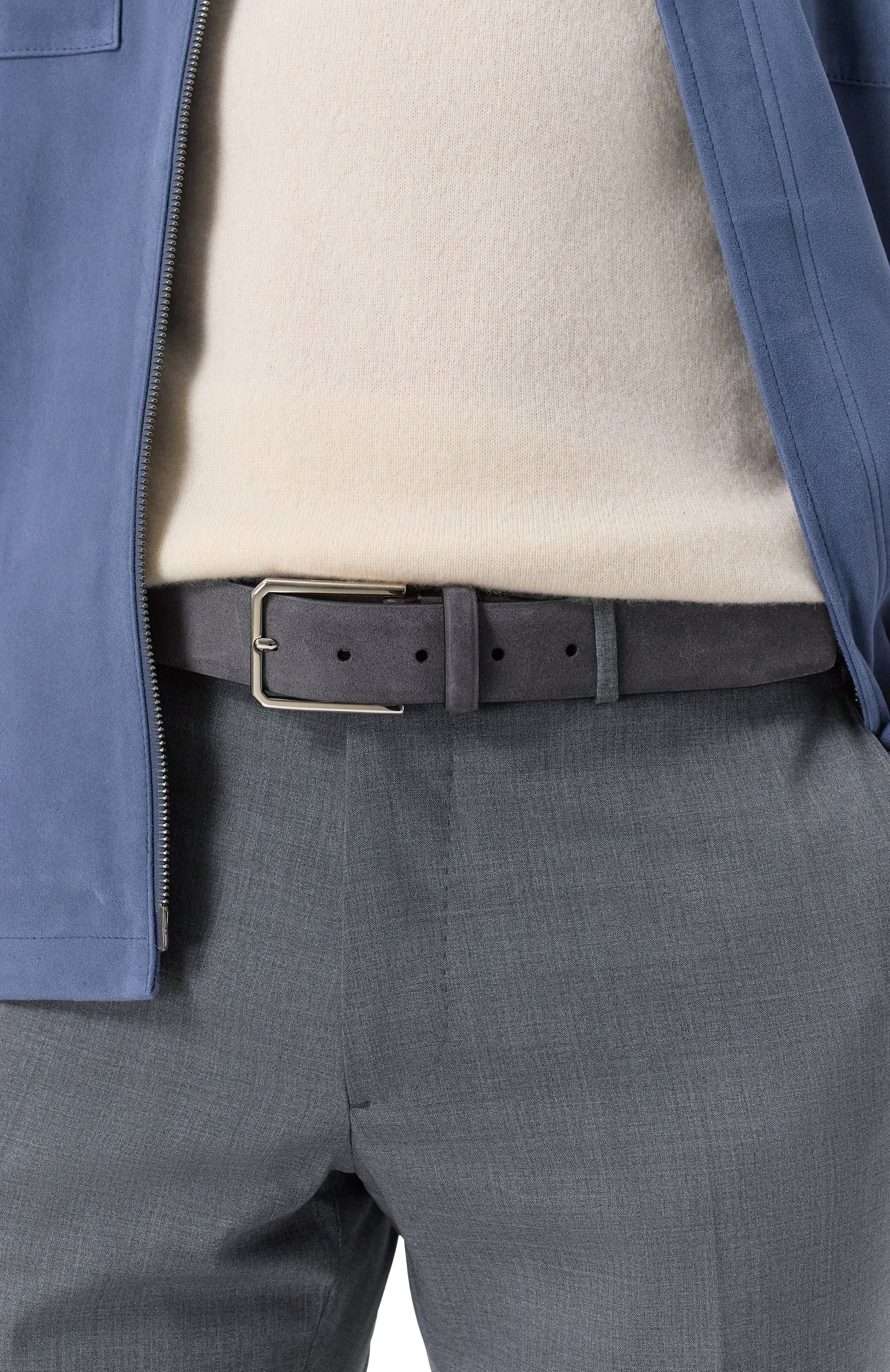 Замшевый ремень SANTONI, арт. CM35VS003B91EACD, фото 2