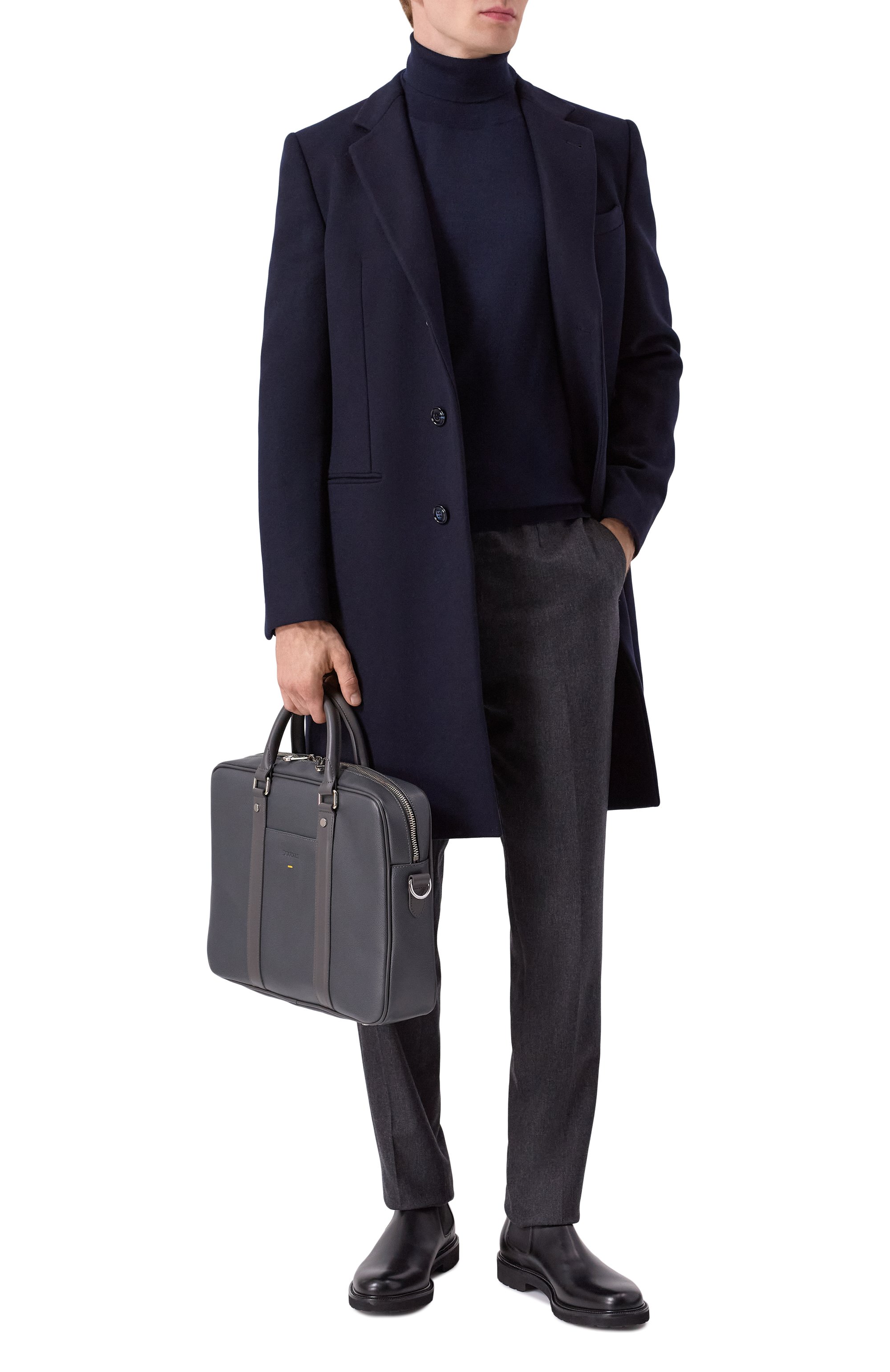 Портфель DOUCAL'S темно-серого цвета по цене 84800 руб., арт. DB0020--02PT7360, фото 7 Портфель DOUCAL'S, арт. DB0020--02PT7360, фото 7