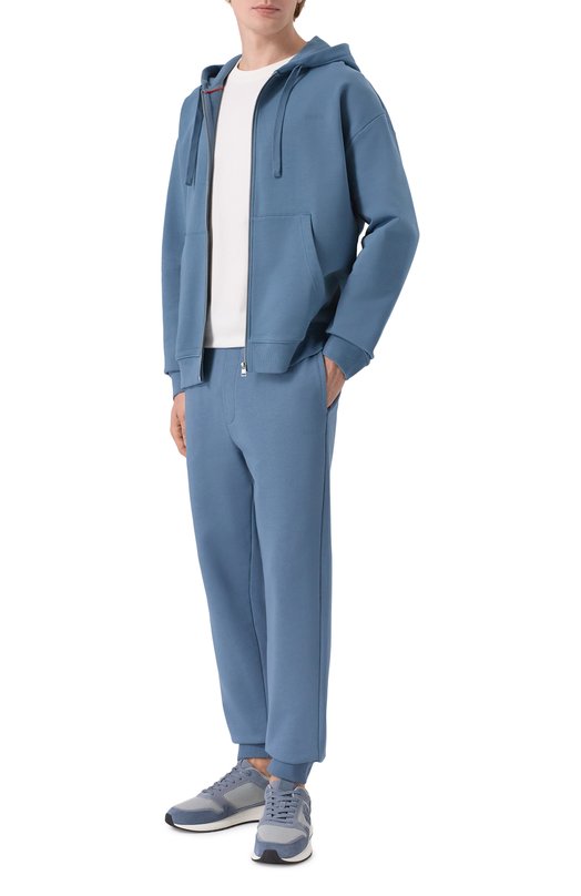 Хлопковая толстовка HUGO 50548651 Голубой  50548651 Фото 2