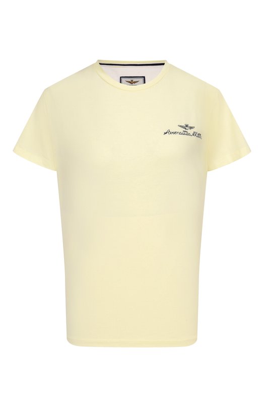 Хлопковая футболка Aeronautica Militare TS2490DJ00675 Жёлтый TS2490DJ00675
