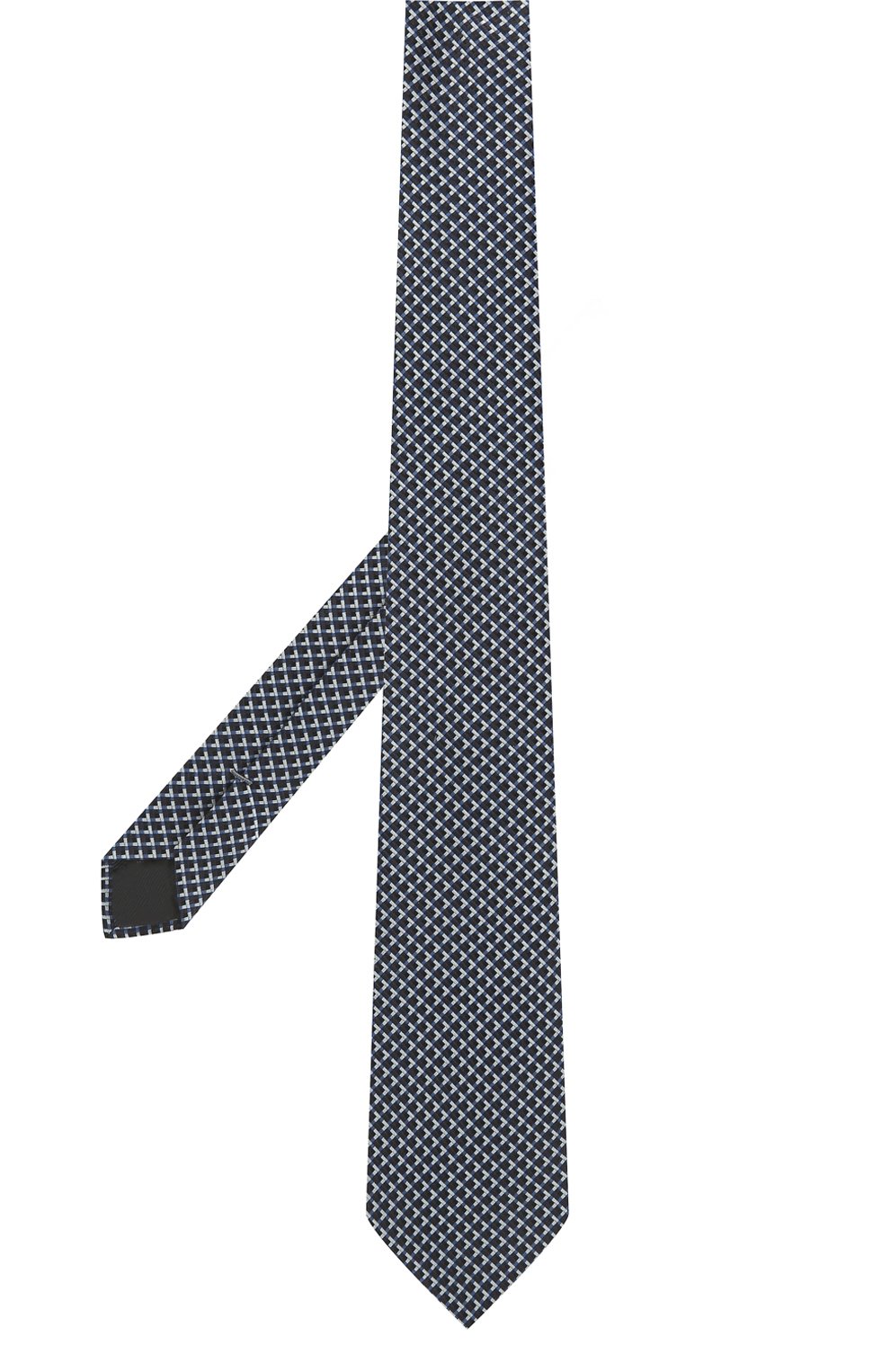 Шелковый галстук ZEGNA синего цвета по цене 19650 руб., арт. Z2D82T/1UM, фото 2 Шелковый галстук ZEGNA, арт. Z2D82T/1UM, фото 2