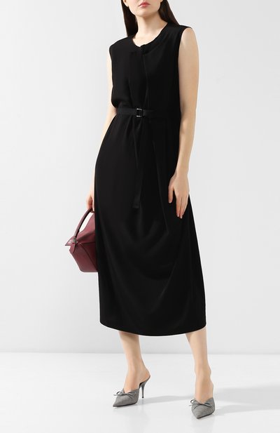 Платье с поясом YOHJI YAMAMOTO, арт. YJ-D04-500, фото 2