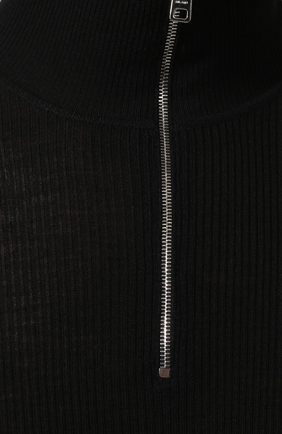Шерстяной джемпер с воротником-стойкой на молнии PRADA, арт. UMR397-SEI-F0002, фото 5