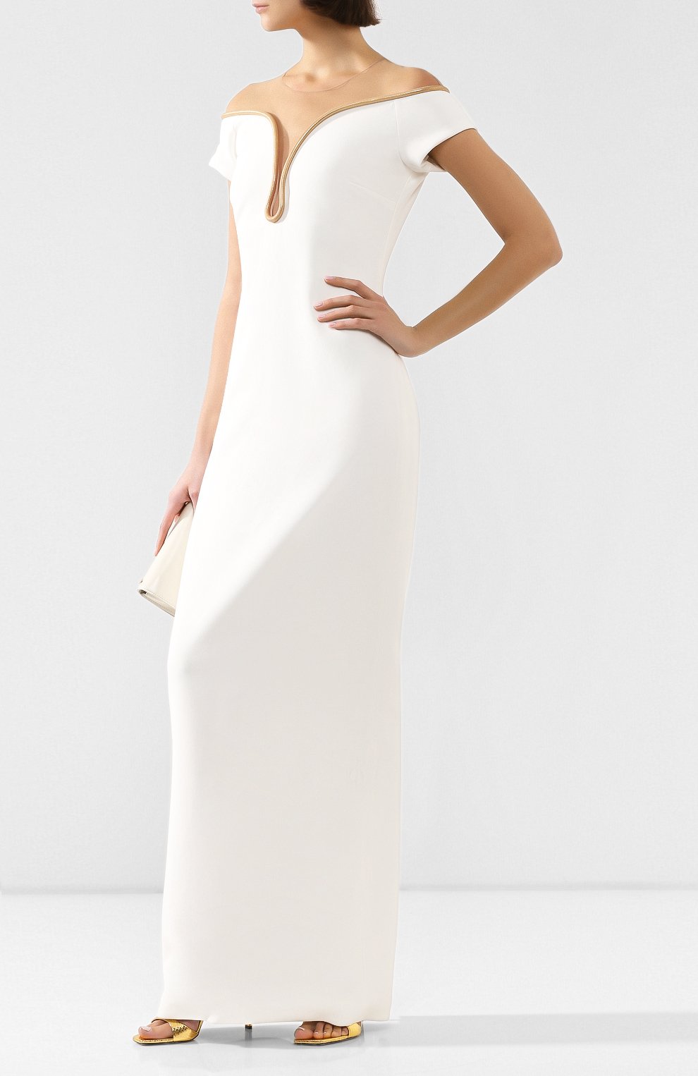 Платье-макси STELLA MCCARTNEY белого цвета по цене 371500 руб., арт. 600152/SNA28, фото 2 Платье-макси STELLA MCCARTNEY, арт. 600152/SNA28, фото 2