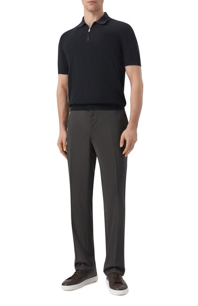 Хлопковое поло FEDELI, арт. MU0D5853/GIZA LIGHT DUSTY, фото 2