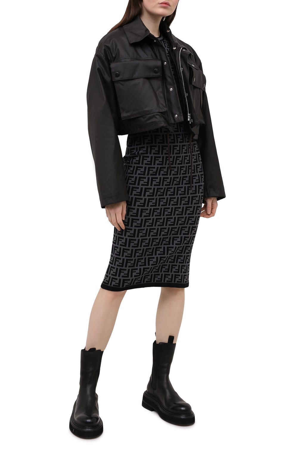 Платье из вискозы FENDI, арт. FZD753 A5QG, фото 2