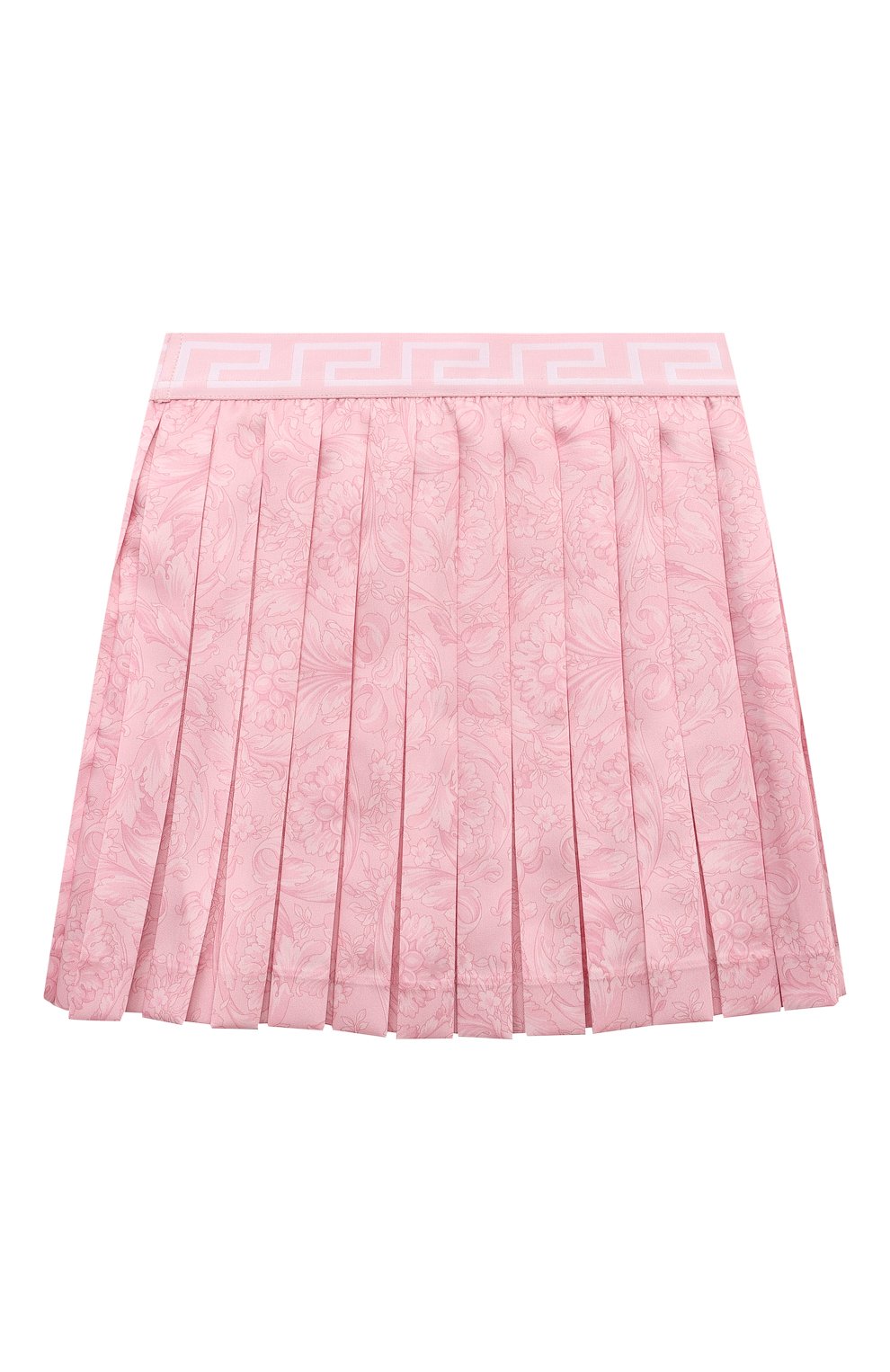 Плиссированная юбка VERSACE розового цвета по цене 27450 руб., арт. 1000240/1A08435/4A-6A, фото 2 Плиссированная юбка VERSACE, арт. 1000240/1A08435/4A-6A, фото 2