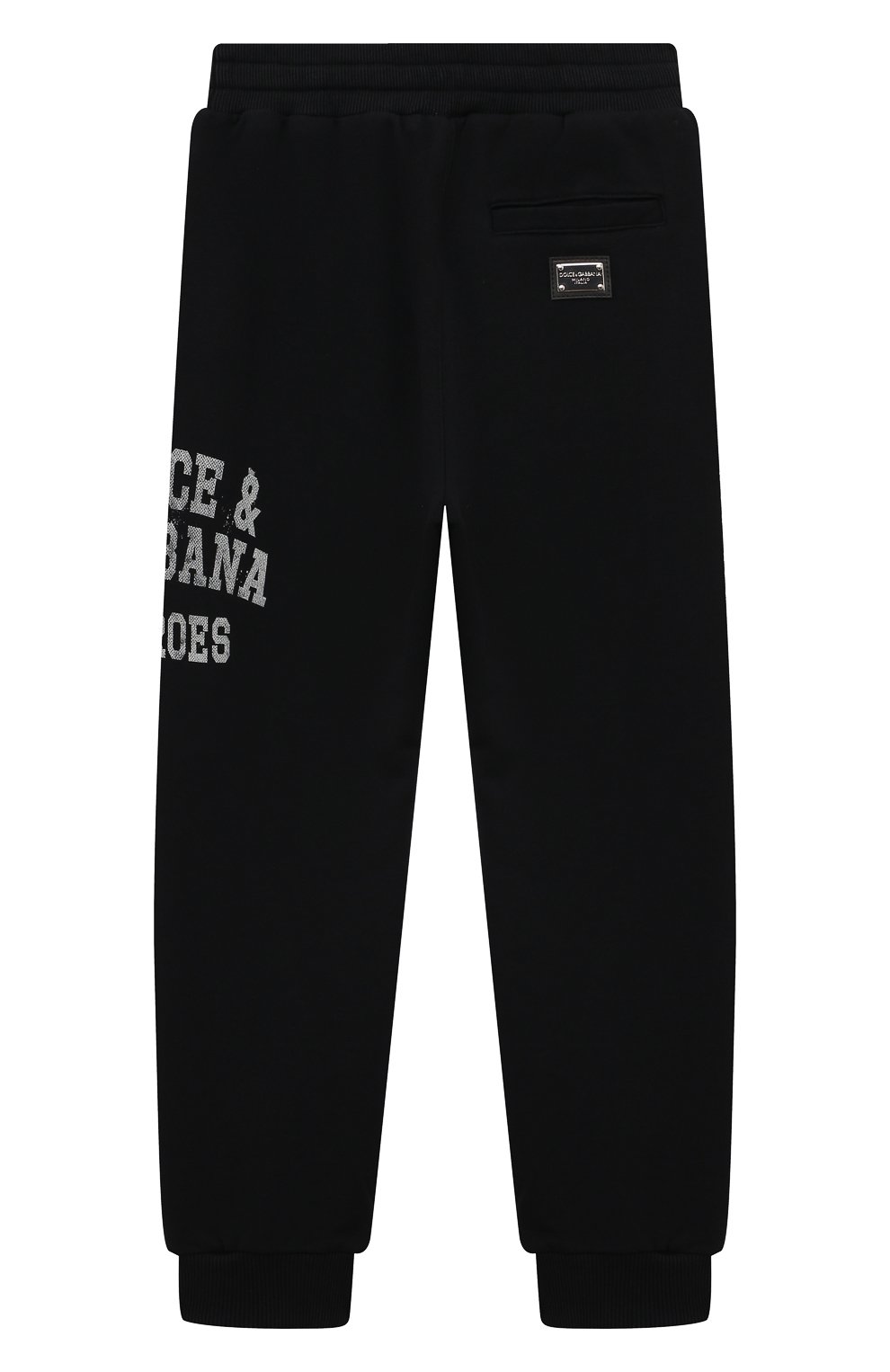 Хлопковые джоггеры DOLCE & GABBANA темно-синего цвета по цене 38100 руб., арт. L4JPT0/G7N5P, фото 2 Хлопковые джоггеры DOLCE & GABBANA, арт. L4JPT0/G7N5P, фото 2