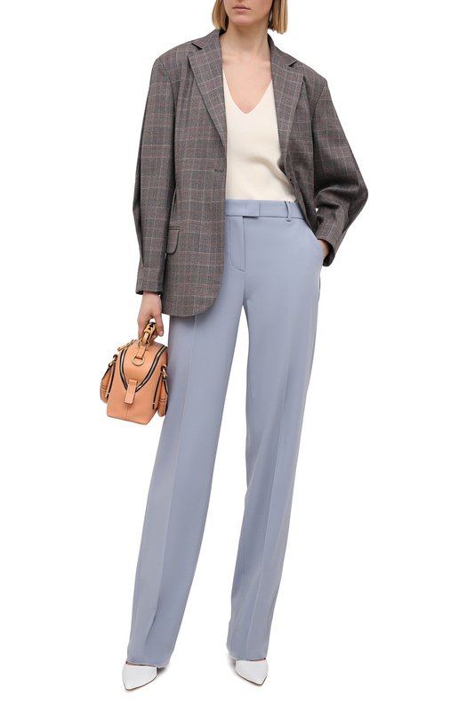 Шерстяные брюки Giorgio Armani 1SHPP0G8/T01QW Голубой  1SHPP0G8/T01QW Фото 2