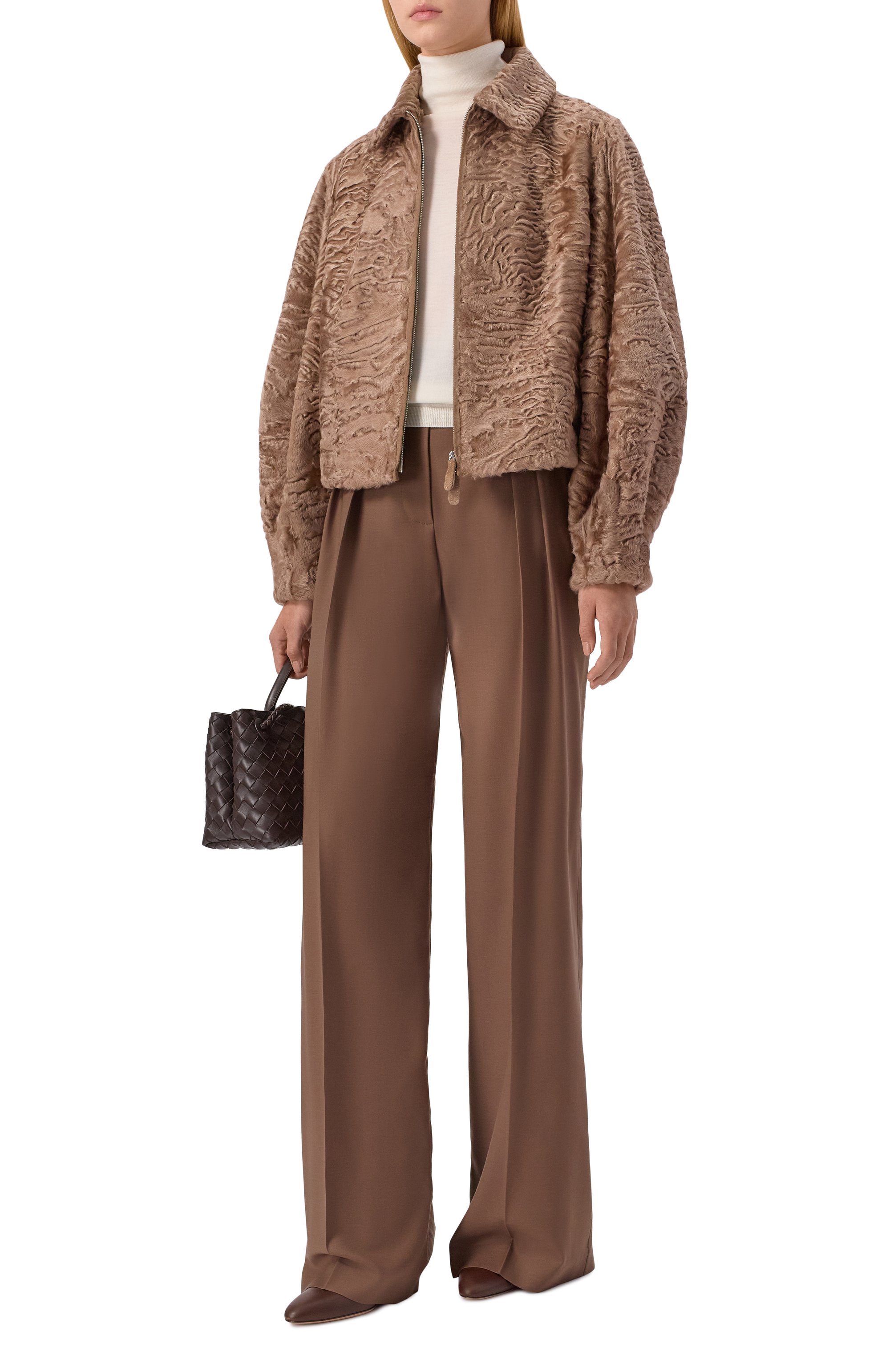 Шуба из свакары MVST, арт. M018/SWAKARA NOUGAT, фото 2