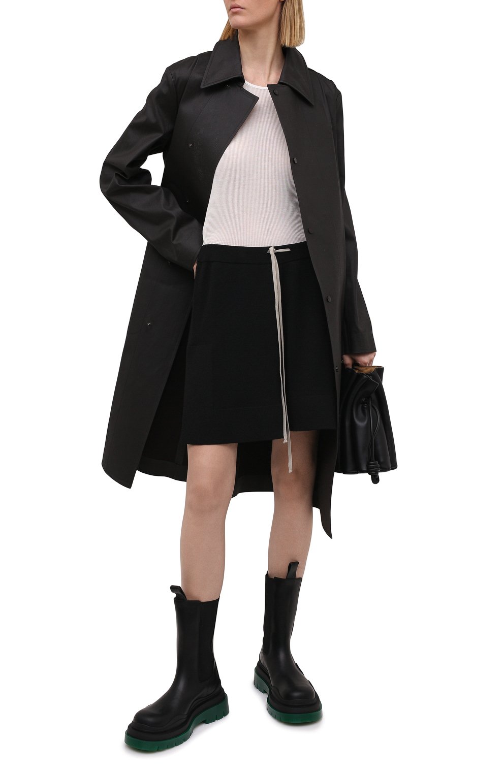 Майка из вискозы и шелка RICK OWENS, арт. RP21S3101/RC, фото 2