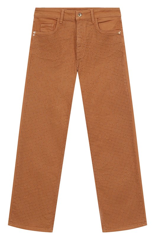 

Брюки с отделкой стразами Patrizia Pepe, Коричневый