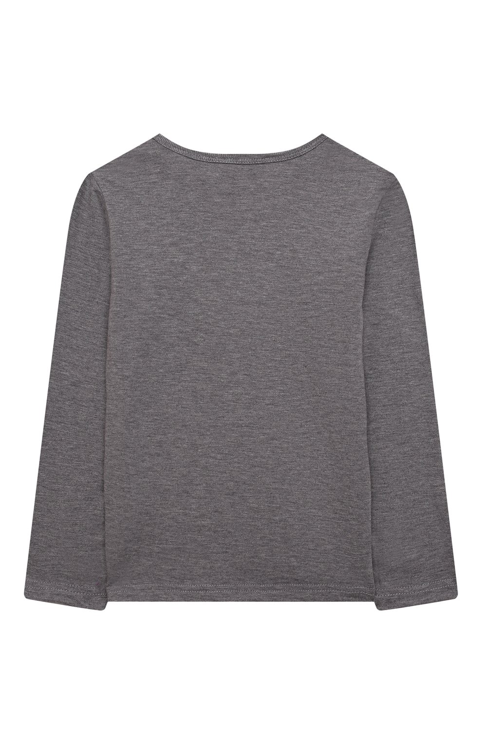 Хлопковый лонгслив DOLCE & GABBANA серого цвета по цене 15150 руб., арт. L1JT7M/G70LK, фото 2 Хлопковый лонгслив DOLCE & GABBANA, арт. L1JT7M/G70LK, фото 2