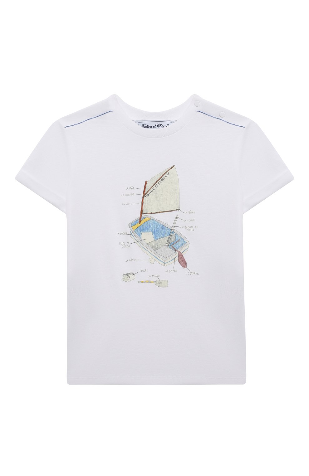 Хлопковая футболка TARTINE ET CHOCOLAT, арт. TY10051/18M-3A, фото 1