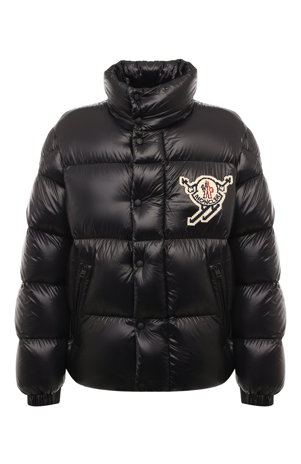 【m_quiltnail】 Черная мужская пуховик leste MONCLER купить в ЦУМ, арт. 1A001-18-595GJ