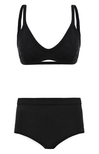 Женские хлопковый комплект из топа и шорт ALBUS LUMEN, арт. RT24.BRASET01.KNIT