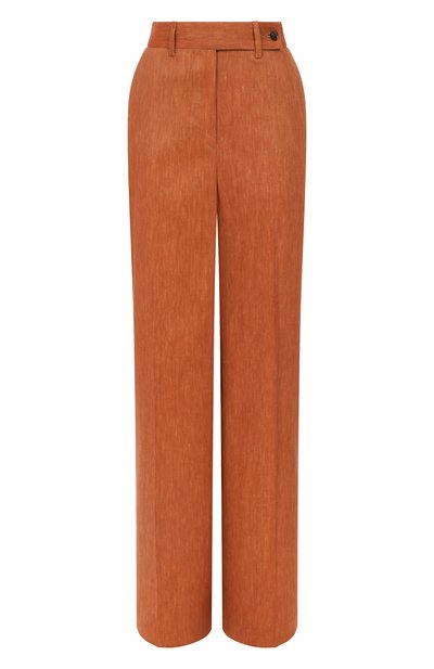 Брюки изо льна и шерсти KITON оранжевого цвета по цене 163500 руб., арт. D48109K0919E03, фото 1 Брюки изо льна и шерсти KITON, арт. D48109K0919E03, фото 1