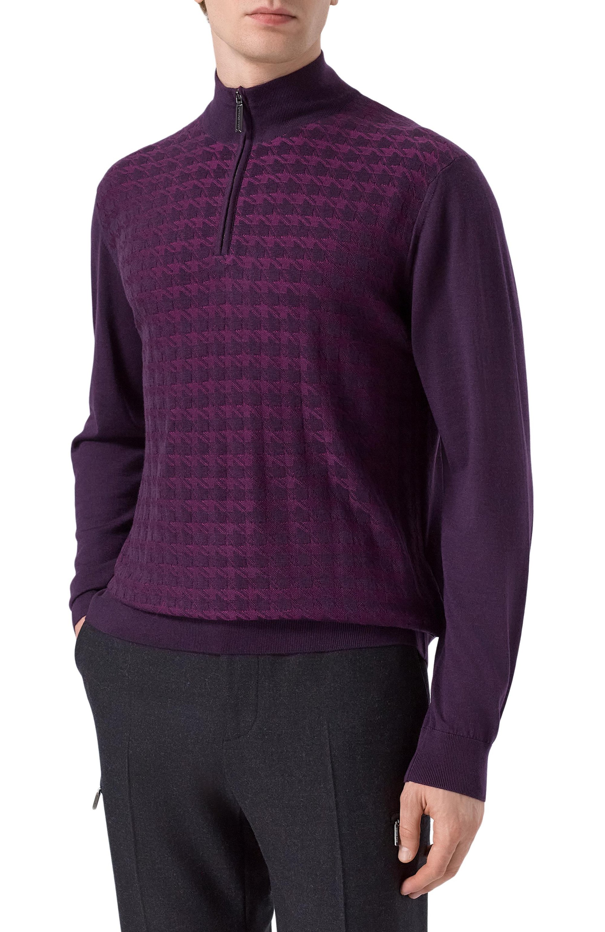 Джемпер из шерсти и шелка STEFANO RICCI фиолетового цвета по цене 198000 руб., арт. K202018L01/F25394/60, фото 3 Джемпер из шерсти и шелка STEFANO RICCI, арт. K202018L01/F25394/60, фото 3