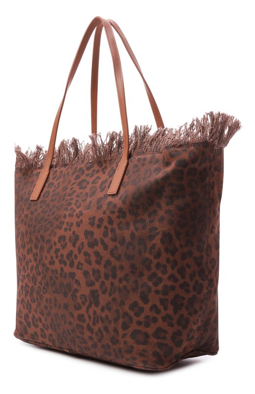 Сумка-тоут City MC2 Saint Barth CBF0001-00588L/CITY BAG FRINGE Леопардовый  CBF0001-00588L/CITY BAG FRINGE Фото 4