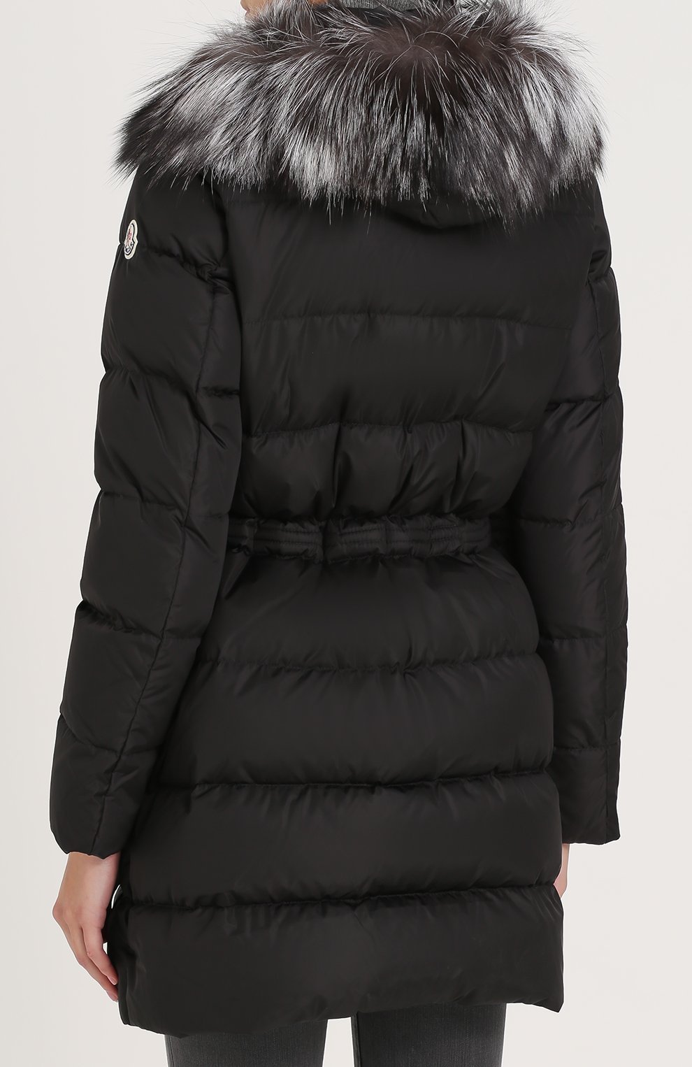 Приталенный стеганый пуховик с меховой отделкой капюшона MONCLER, арт. C2-093-49885-25-54155, фото 4