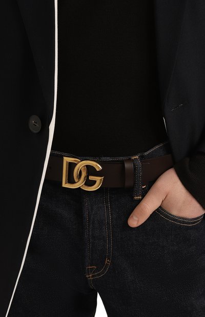 Кожаный ремень DOLCE & GABBANA, арт. BC4644/AX622, фото 2