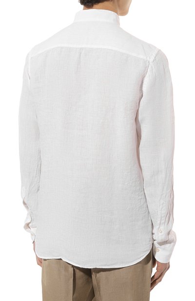 Льняная рубашка SONRISA белого цвета по цене 28300 руб., арт. IS127F/TC/TC162, фото 4 Льняная рубашка SONRISA, арт. IS127F/TC/TC162, фото 4
