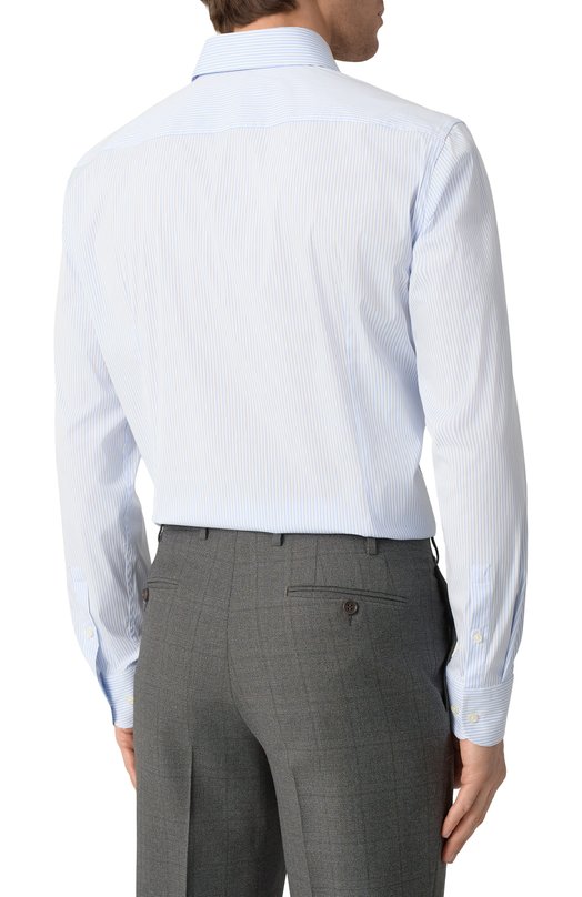 Хлопковая сорочка BOSS 50533433 Голубой  50533433 Фото 4