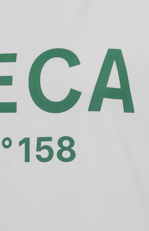 Хлопковая футболка AECA WHITE AWCMSSBBTTSST005A2.WHITE/GREEN (S) Белый  AWCMSSBBTTSST005A2.WHITE/GREEN (S) Фото 6