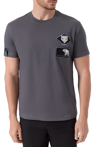 Хлопковая футболка ICEBERG, арт. F017/6306, фото 3
