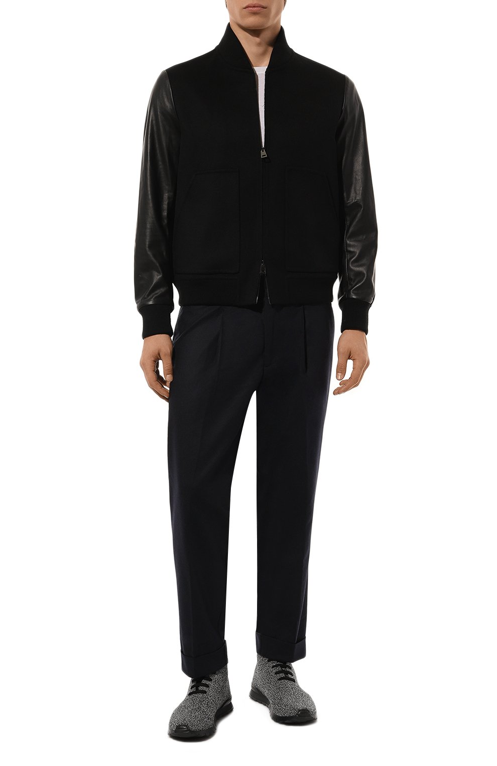 Текстильные кроссовки KITON, арт. USSA180N0109301, фото 2