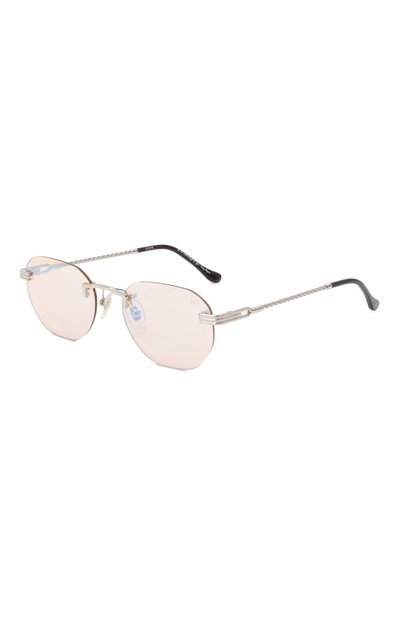 Женские солнцезащитные очки VINTAGE FRAMES, арт. DETR0IT PLAYER 24KT WHITE G0LD/BLUE PEACH