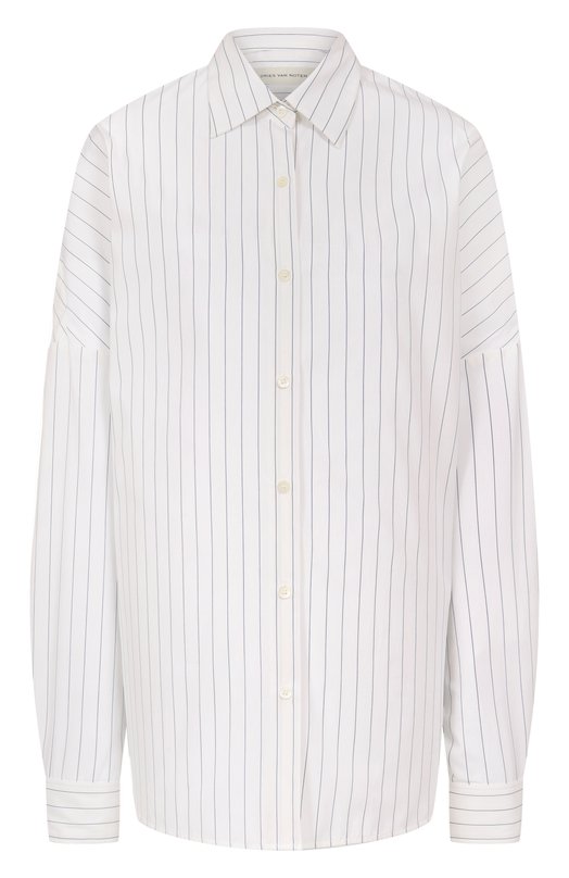 Хлопковая рубашка Dries Van Noten 010700-2021-509 Белый 010700-2021-509