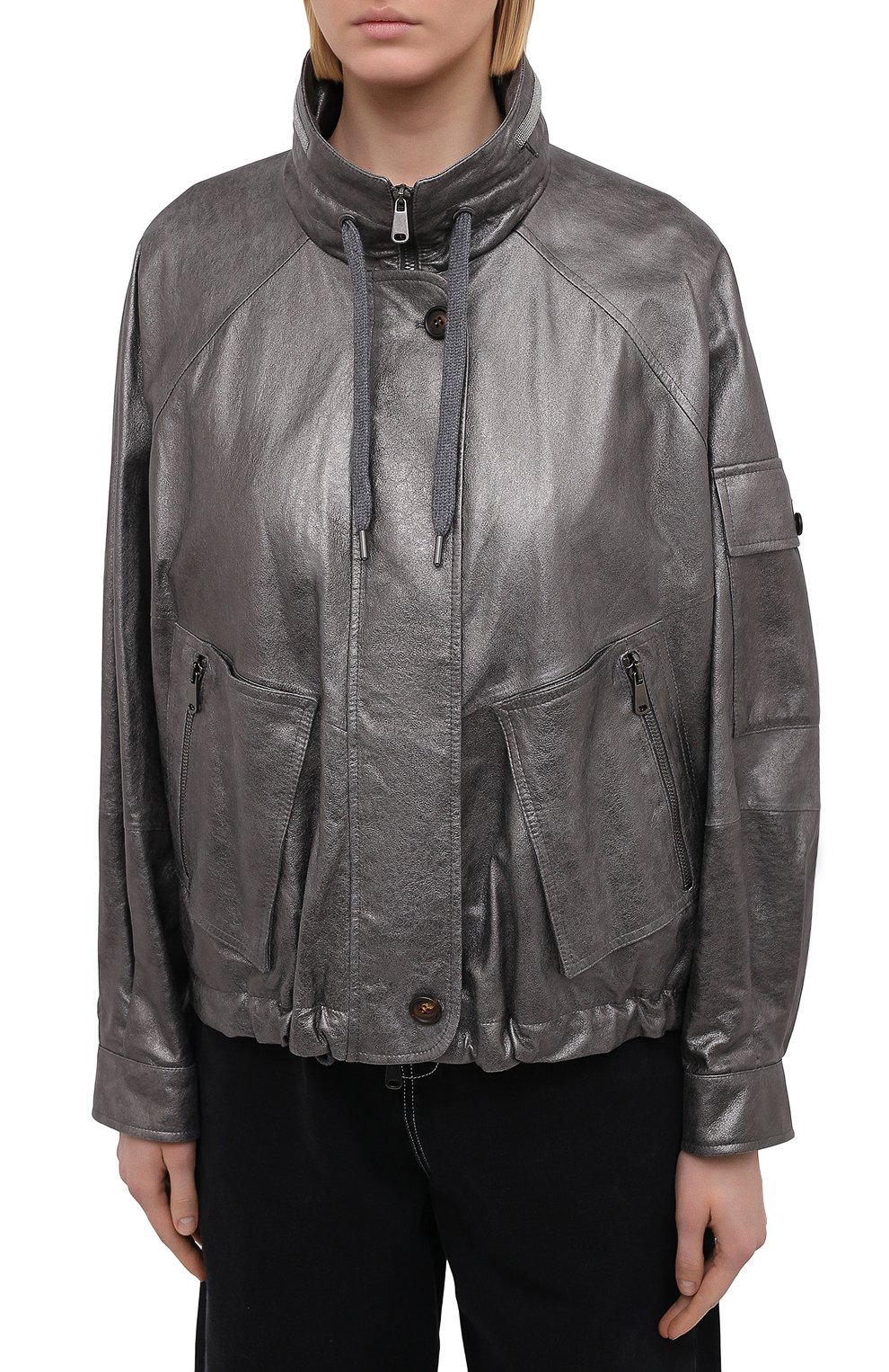 Кожаная куртка BRUNELLO CUCINELLI, арт. M0PEL2541, фото 3