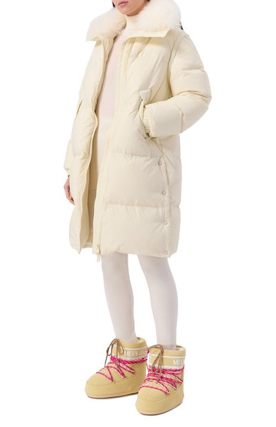 Замшевые полусапоги icon low MOON BOOT желтого цвета по цене 36300 руб., арт. 80D1409670, фото 3 Замшевые полусапоги icon low MOON BOOT, арт. 80D1409670, фото 3