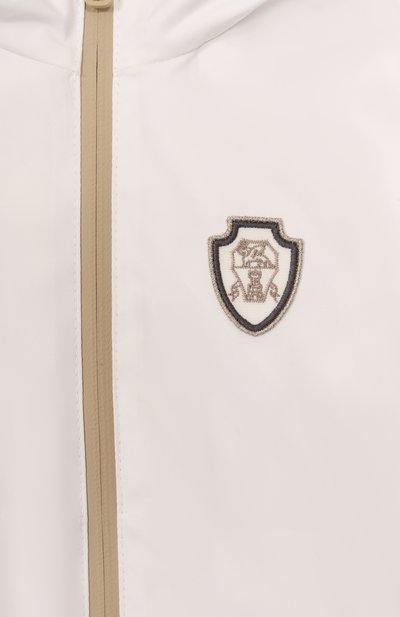 Ветровка BRUNELLO CUCINELLI белого цвета по цене 99500 руб., арт. BB4220446A, фото 3 Ветровка BRUNELLO CUCINELLI, арт. BB4220446A, фото 3