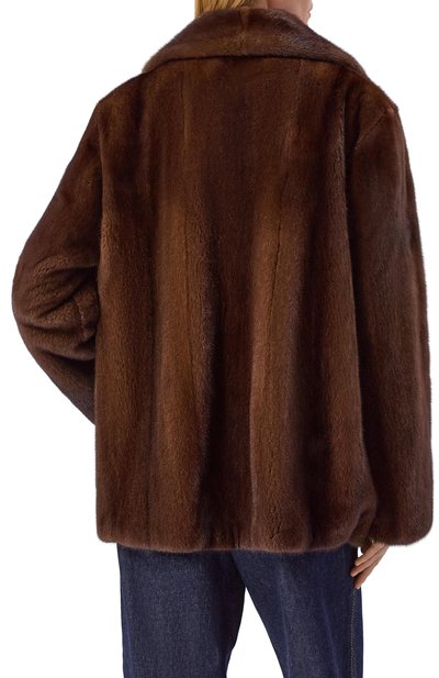 Шуба из норки MVST, арт. M010/MINK BROWN, фото 4