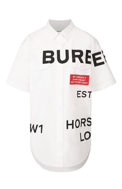 Женская хлопковая рубашка BURBERRY, арт. 8014220