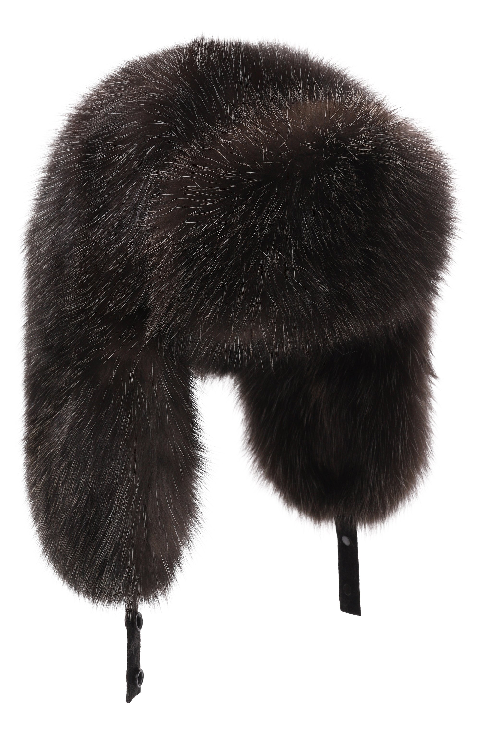 Меховая шапка-ушанка из соболя MVST, арт. MH-01 SABLE FARM SIL 6/7, фото 1