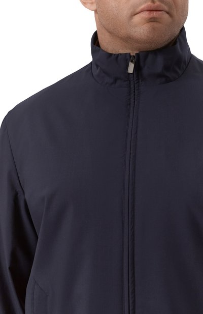 Куртка из шерсти и шелка PAUL&SHARK темно-синего цвета по цене 181500 руб., арт. 25412703, фото 5 Куртка из шерсти и шелка PAUL&SHARK, арт. 25412703, фото 5