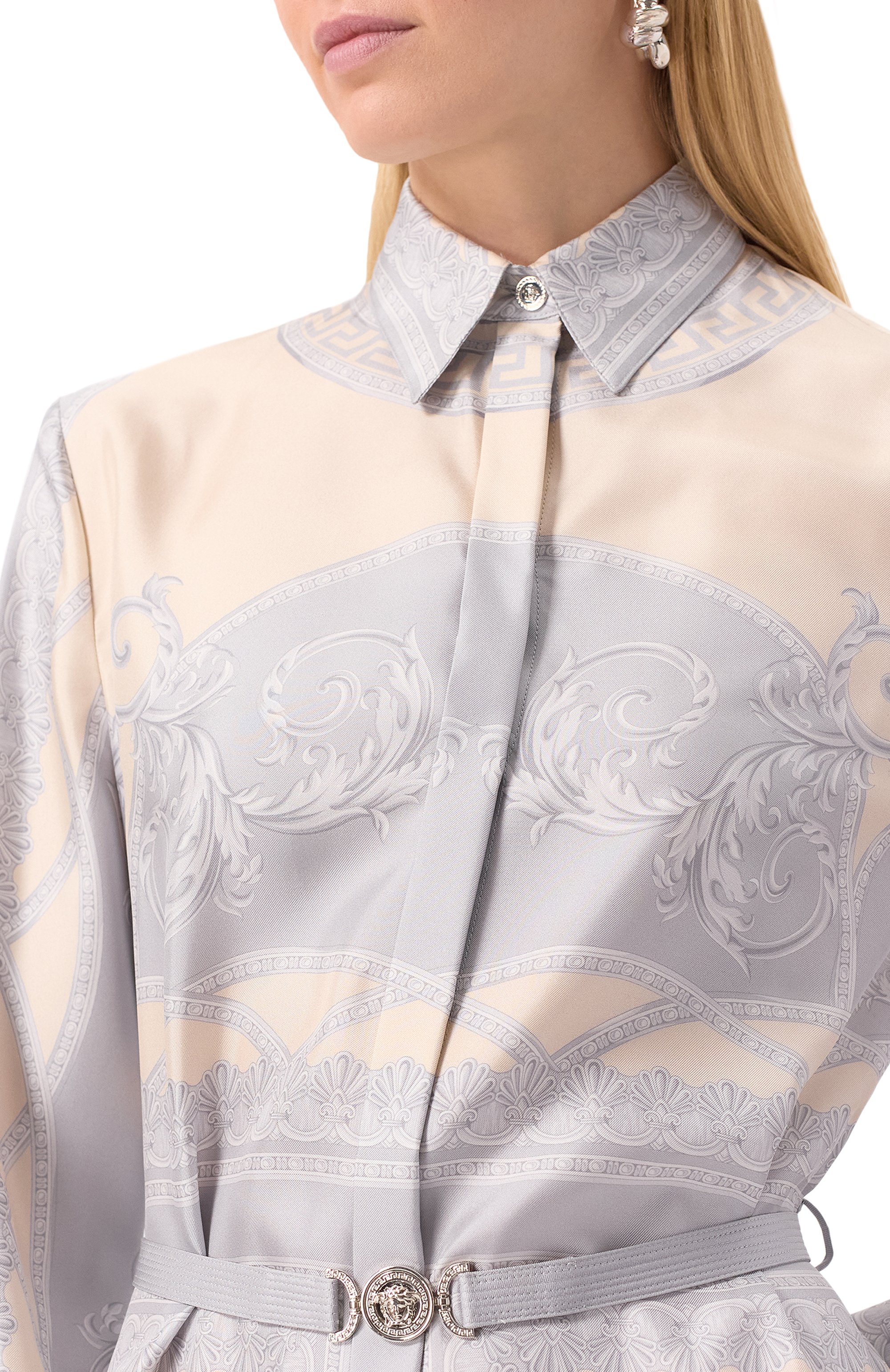 Шелковое платье VERSACE, арт. 1018622/1A13359, фото 5